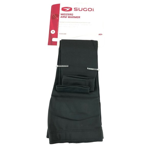 Sugoi Midzero Arm Warmer Thermal Wicking Fleece Lined Black Size S - Picture 1 of 5